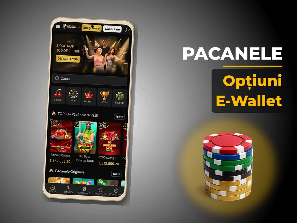 Pacanele - Opțiuni E-Wallet
